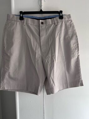 Brooks Brothers beige Flat-Front Shorts